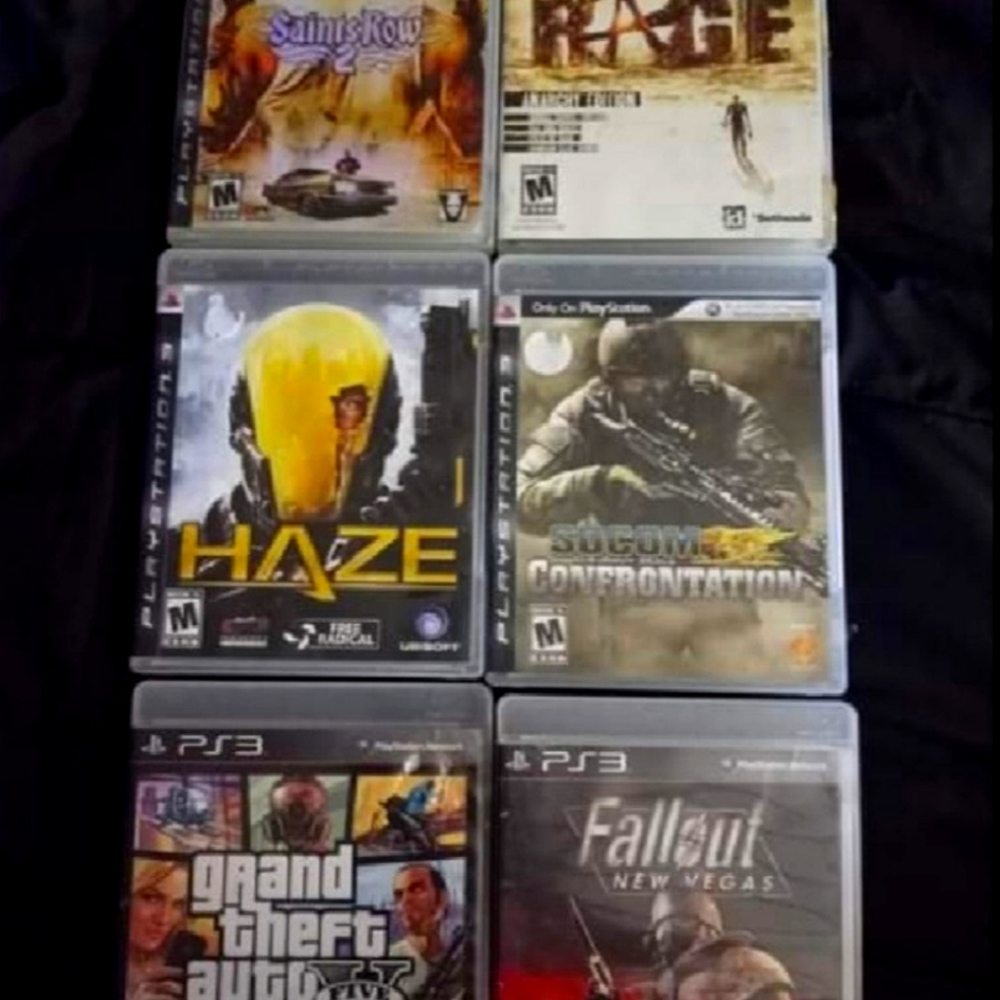 6 Ps3 games